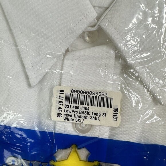 Law Pro Quartermaster Long Sleeve Button Shirt Size 5XL 32/33 White 2 Pack NWT - Picture 3 of 6